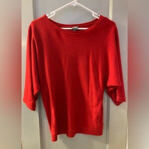 New York & Company Soho Red Dolman Sleeve Sweater XS Women’s